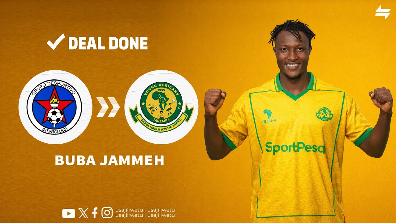 ✅️𝗗𝗘𝗔𝗟 𝗗𝗢𝗡𝗘:  YANGA WAKAMILISHA USAJILI WA WINGA HATARI BUBA JAMMEH