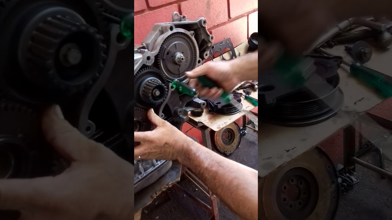 Como colocar engrenagem motor renault master 2