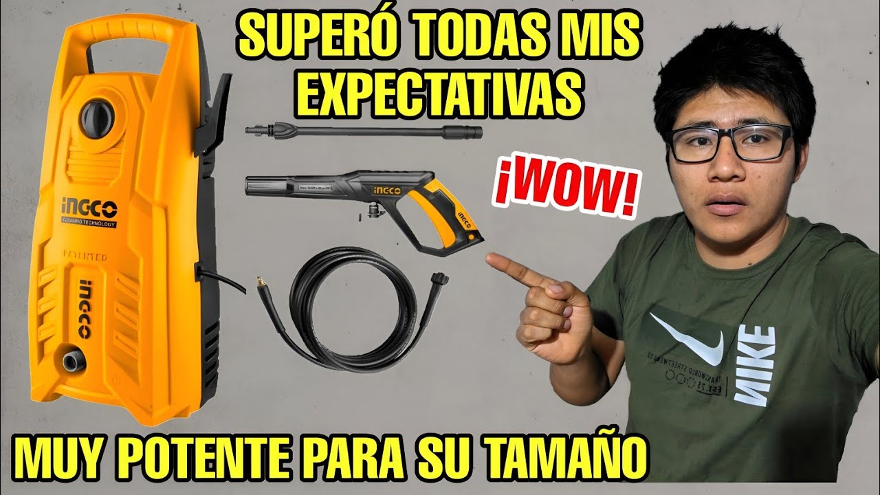 ASÍ SE ARMA Y FUNCIONA LA HIDROLAVADORA INGCO 1400W ¡UNBOXING Y PRUEBA REAL!