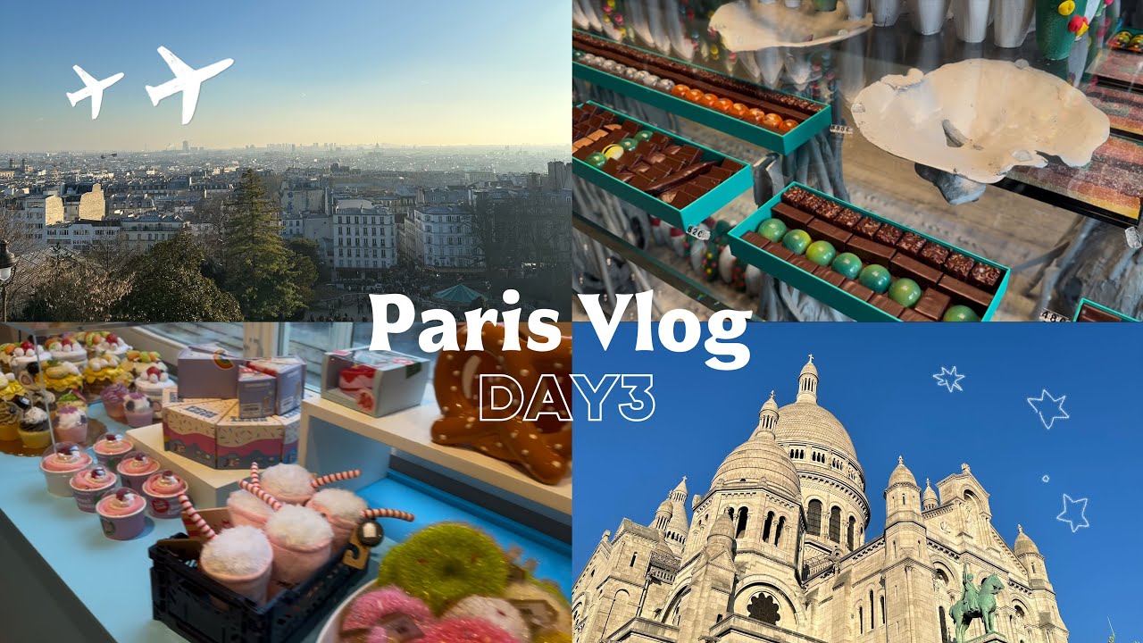 【パリ旅行vlog🇫🇷】モンマルトルの丘へ！✨⎮パトリックロジェでチョコ購入⎮ガレットランチ⎮パリ購入品⎮paris vlog