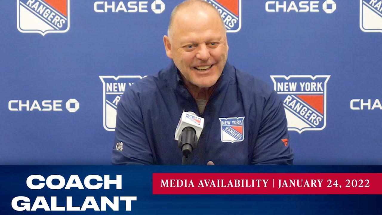 New York Rangers: Coach Gallant Pregame Media Availability | Jan. 24, 2022