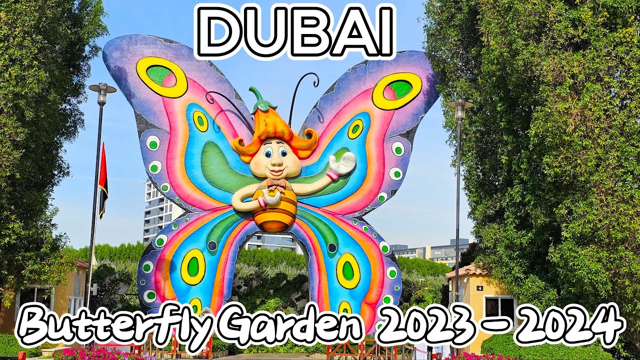 Journey through Dubai's Captivating Butterfly Garden 🌷🦋 #dubai #butterflygarden