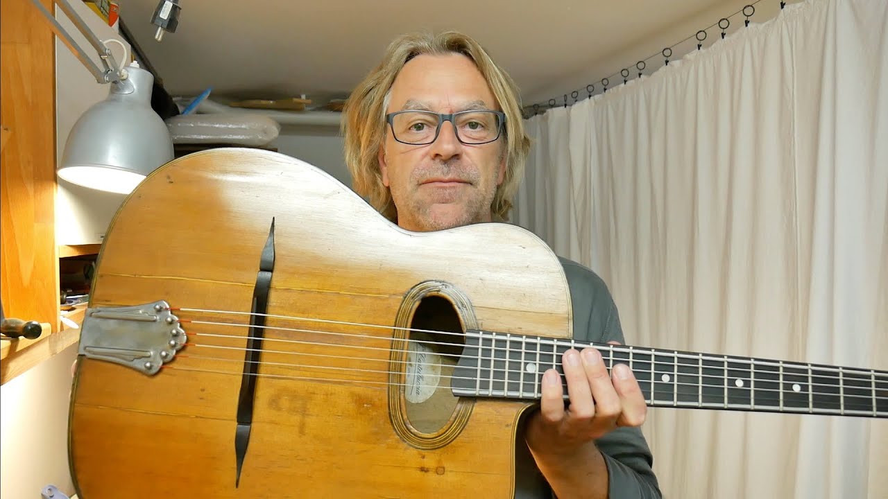 Reparatur einer Castelluccia Gypsy Gitarre