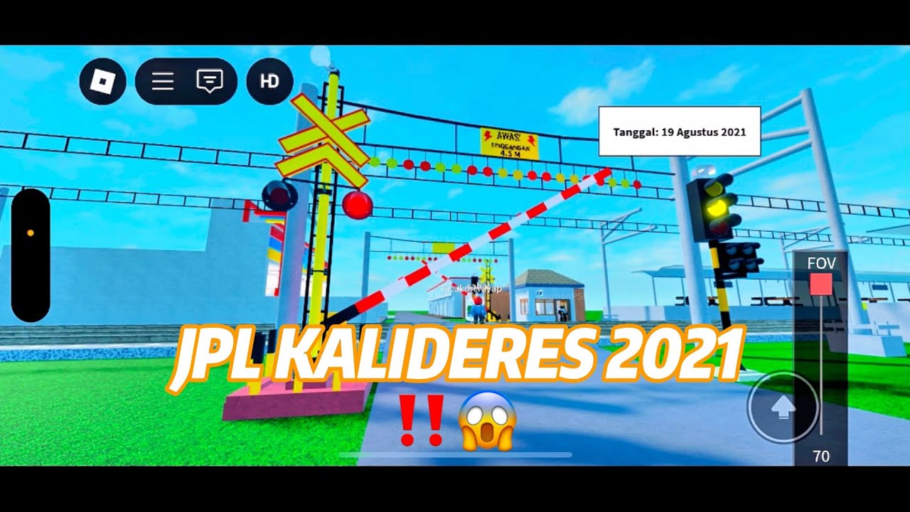 RIVIEW MAP : PERLINTASAN KERETA API TANGERANG | RAILROAD CROSSING SIMULATOR GAME ROBLOX