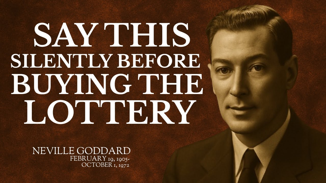 🎧 SAY THIS SILENTLY BEFORE BUYING THE LOTTERY | Neville Goddard Inspired Speech 🧠💰