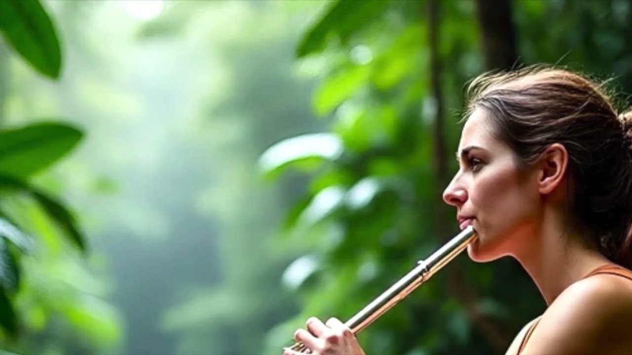 Twilight -pt 1-Improv 1 Classical  Flute & Piano Duet relaxing medative melody peaceful warm flute. 