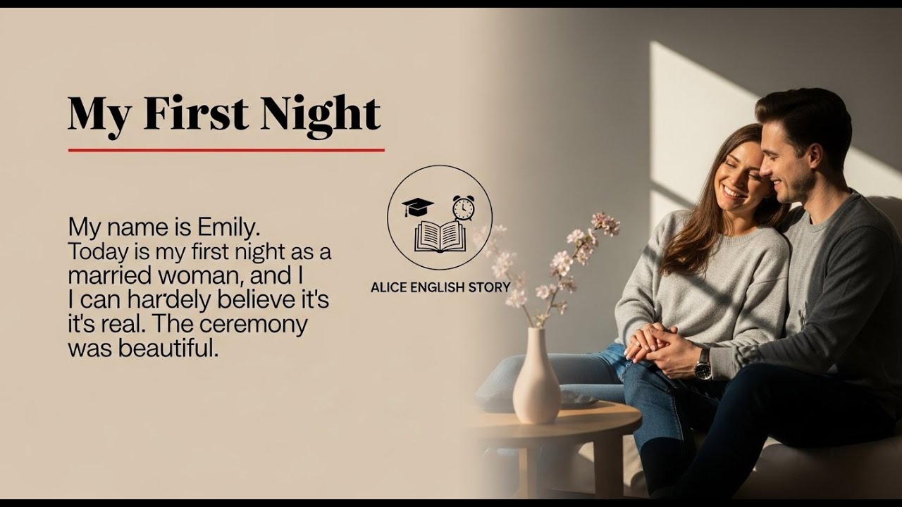 My First Night | Heartwarming Romantic Story for Couples 💖A Simple Love Story for English Learners ✅