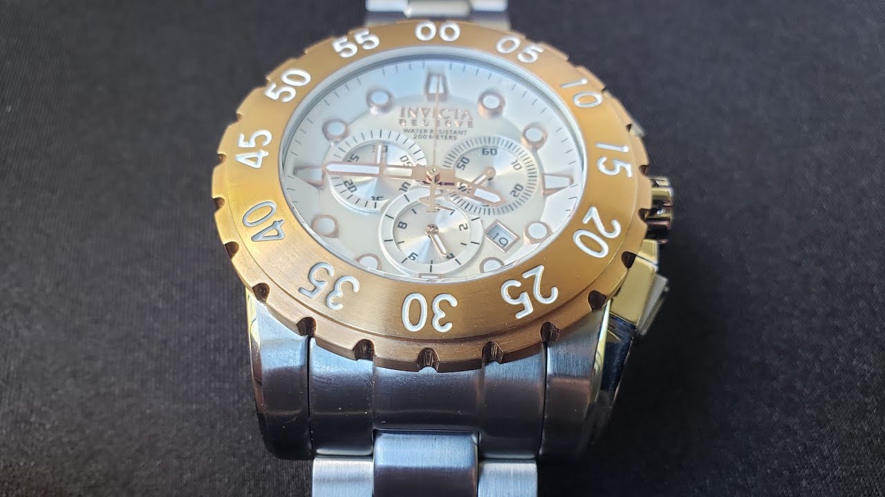 Invicta Leviathan Battery Replacement, Synching Chronograph, and Close Up Photos
