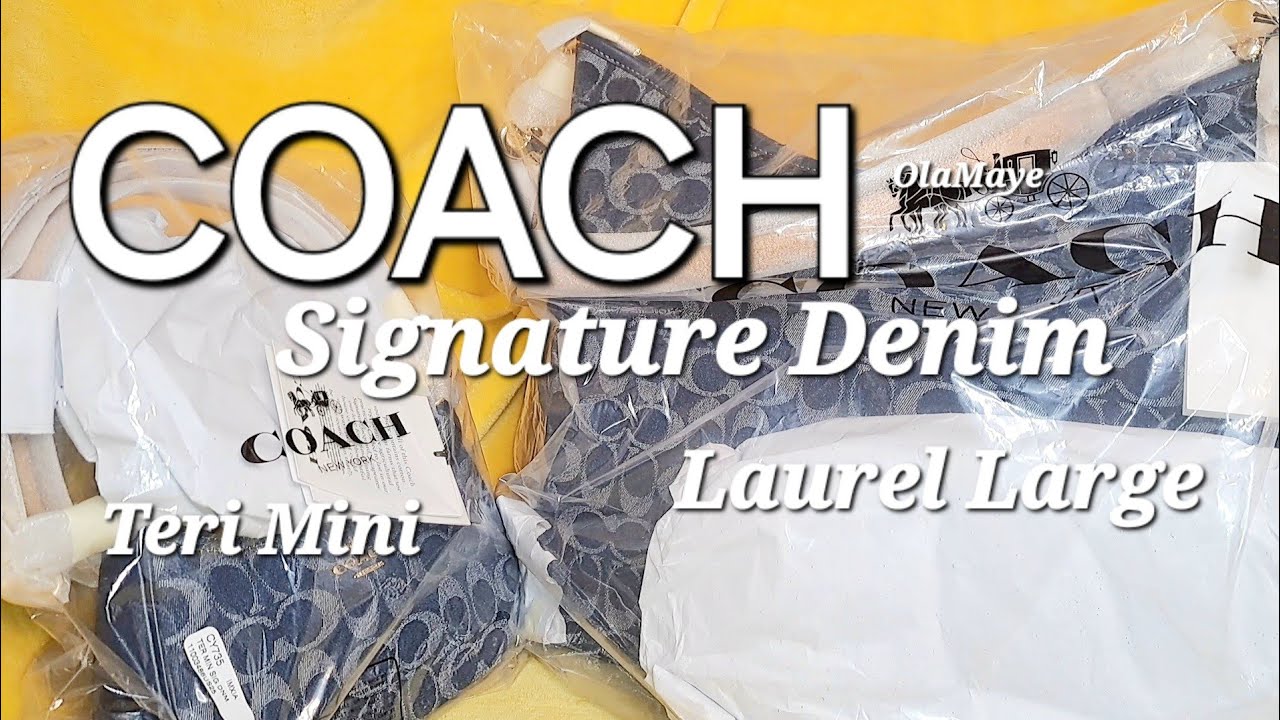 Coach Signature Denim | Laurel | Teri #coachoutlet #handbags #fashion #purse #coachbag #bag #coach