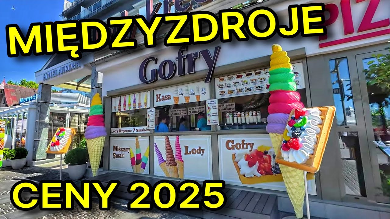 Międzyzdroje 2025 – Spacer po mieście i alei gwiazd, ceny lodów, gofrów, ryb | Wakacje nad morzem