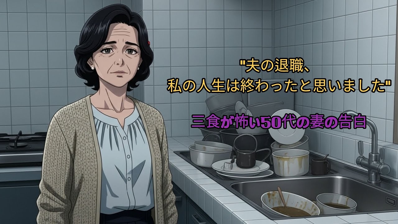 【朗読】「三食の準備が地獄でした」定年後の夫と24時間一緒で、病気寸前だった私が気づいた知恵 #定年後の夫 #夫婦の葛藤 #中高年の人生 #人生の知恵 #やさしい人生レシピ
