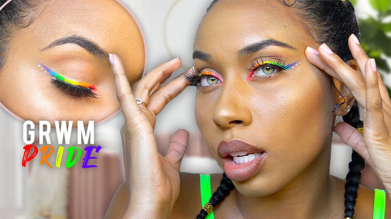 My First Pride Experience **GRWM** | Rainbow Winged Eye Liner | Natalie Odell