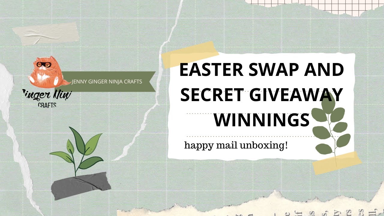 My Easter swap from @lynseylou9523 and secret winnings from @craftycs8917
