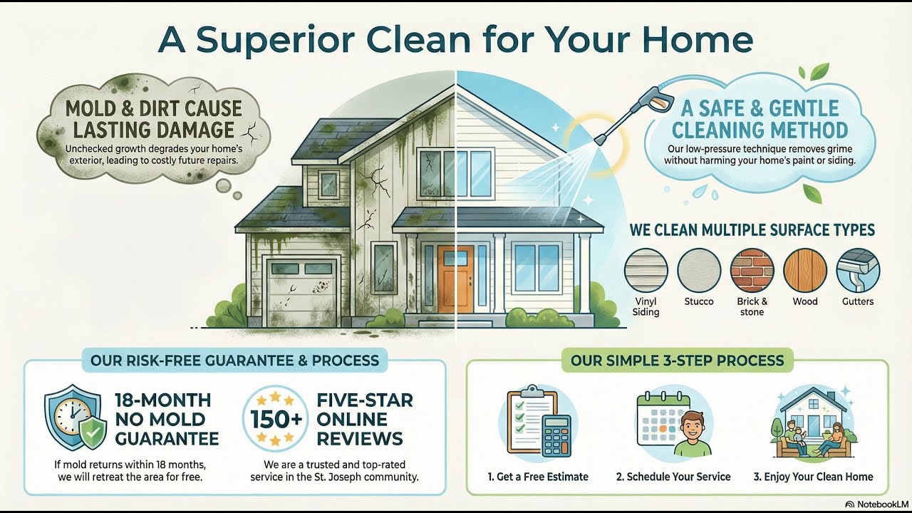 Low Pressure House Washing in St. Joseph MO | Safe Exterior Cleaning