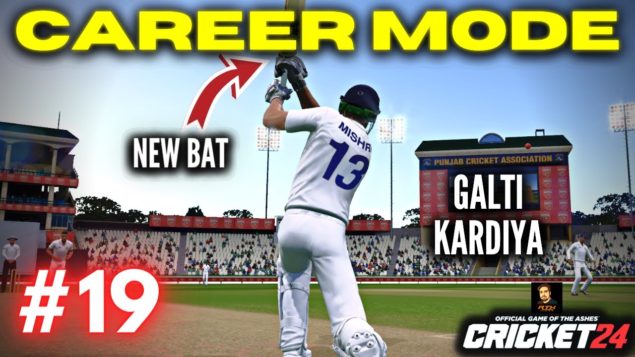Match Me Huya Unexpected Twist🤯 + New Bat - Cricket 24 My Career Mode Episode #19 - RtxVivek