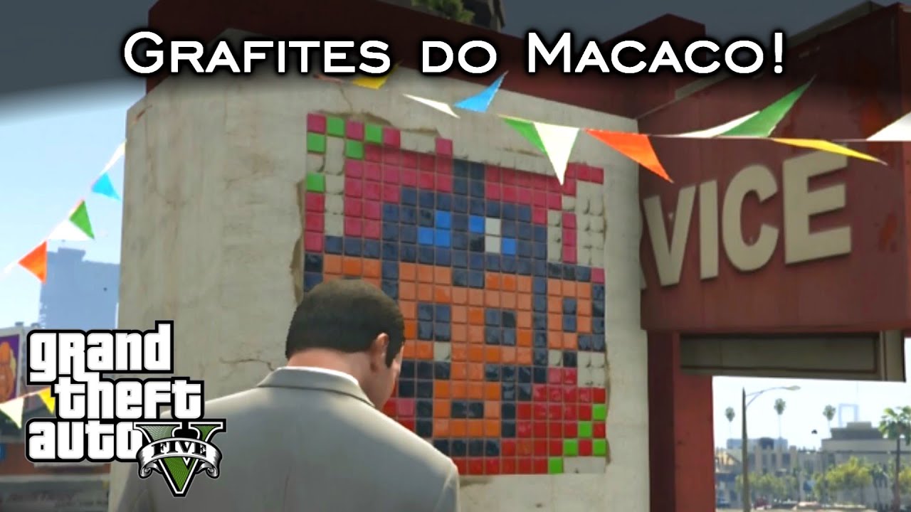 Localização de TODOS os Grafites do Macaco! - Guia | GTA V Nova geração [PT-BR]