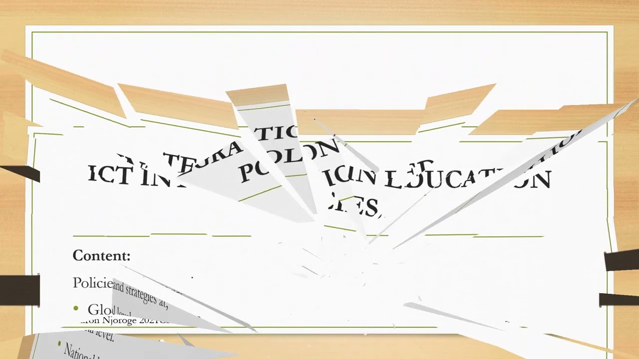 ICT INTEGRATION IN EDUCATION