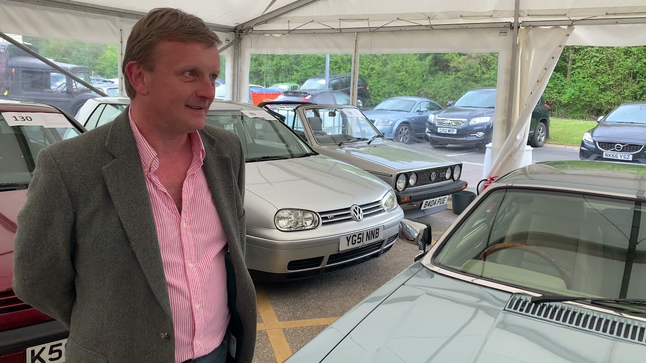 Fuzz Townshend & a very happy customer who has tracked down and bought the XJS his dad had from new!