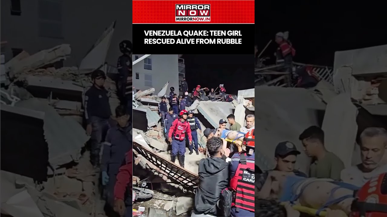 Venezuela Earthquake: Teen Girl Rescued From Rubble As 7.9 Magnitude Quake Slams Caracas #shorts