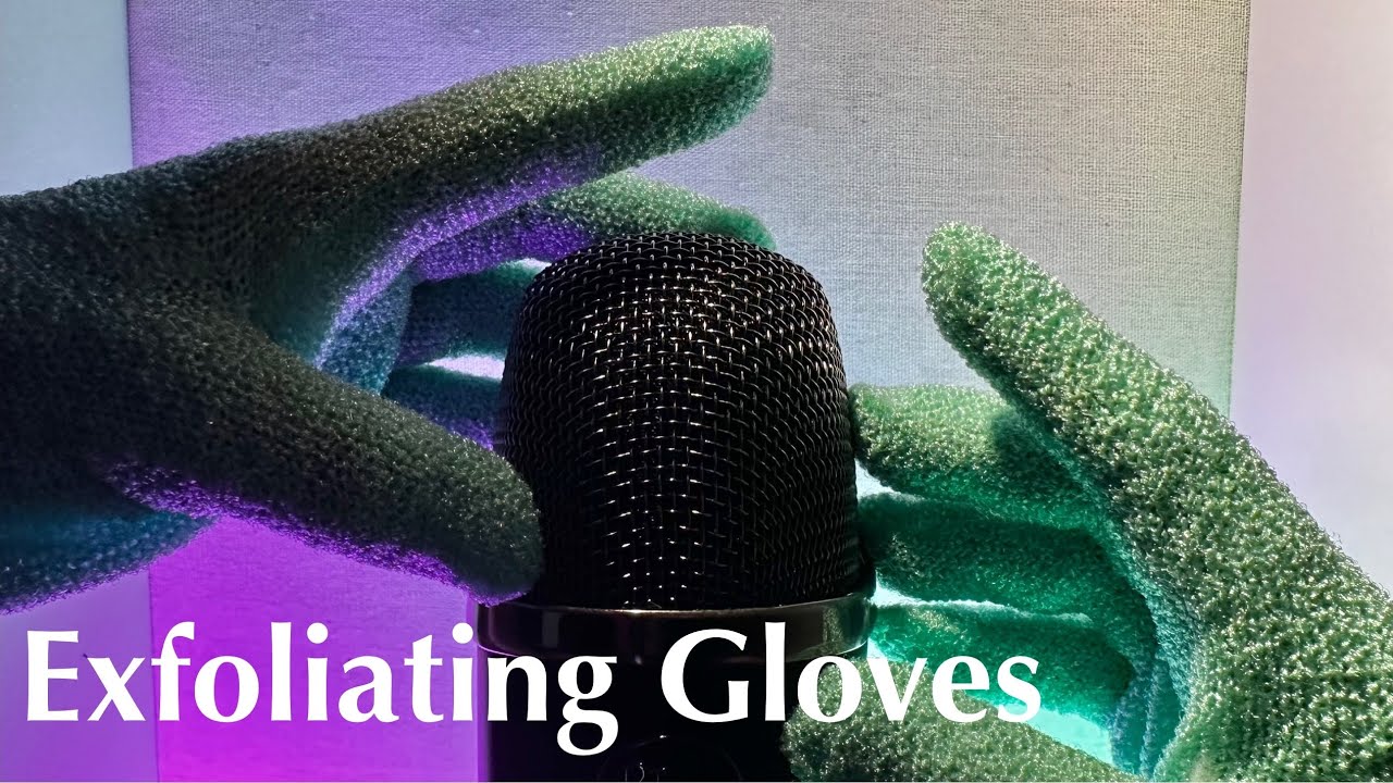 ASMR Bare Mic Massage With Exfoliating Scrub Gloves To Help You Sleep
