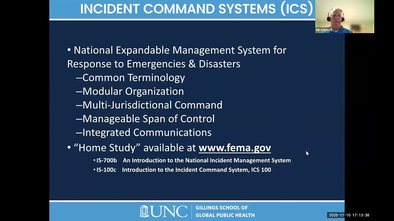 Fall 2025 Session Five: Disaster Response
