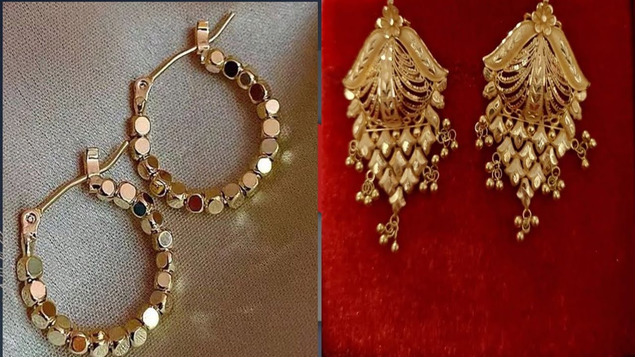 Latest gold stud earrings design 2026 || New model Gold earrings design for women // goldearring