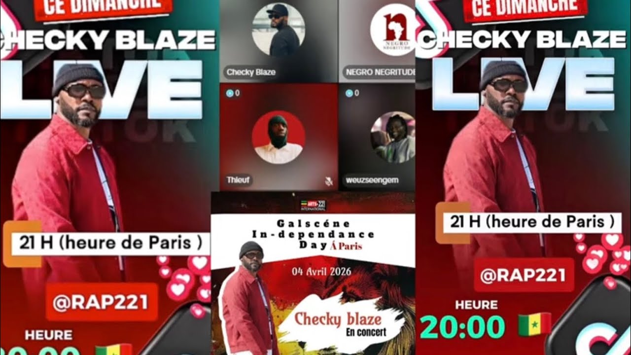 LIVE AVEC CHECKY BLAZE ! Galsen Indépendance Day le 4 Avril + Sortie Album 