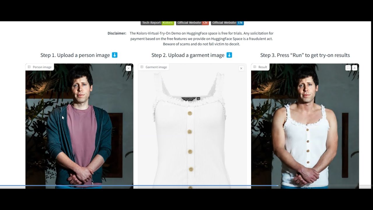 Free Virtual Try On to Test- Power of Vision Language Models.