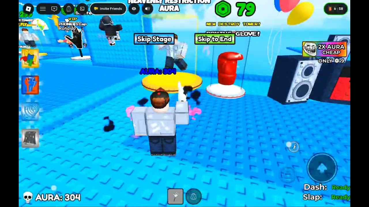 Playing +1 Aura Phonk Edit Tower in Roblox