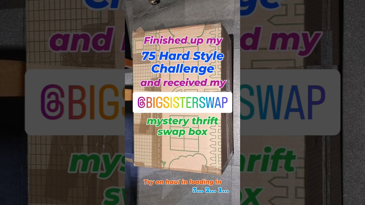 Big Sister Swap mystery thrift box - try on haul! Part 4 of 6 