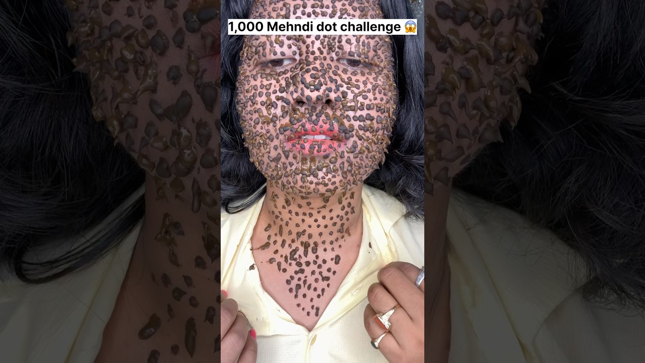 1thousand Mehndi dots challenge #mehndichallenge #mehndi #mehndidesign