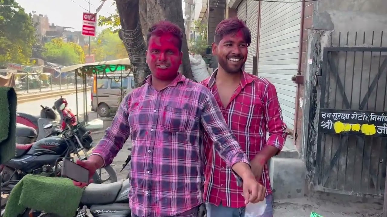 #Holi pe ki masti 🎨😀