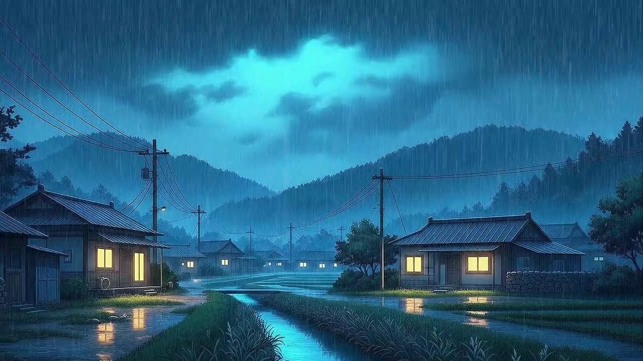 Rain Sounds & Lofi for Long Sessions in a Quiet Korean Mood for Stress-Free Work 😌