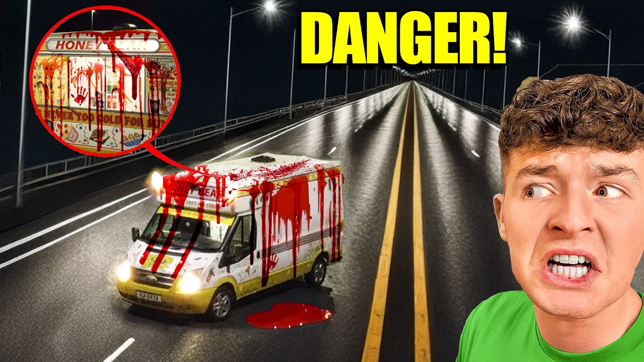 IF YOU SEE BLOOD on an ICE CREAM TRUCK, stay away! (call for help)