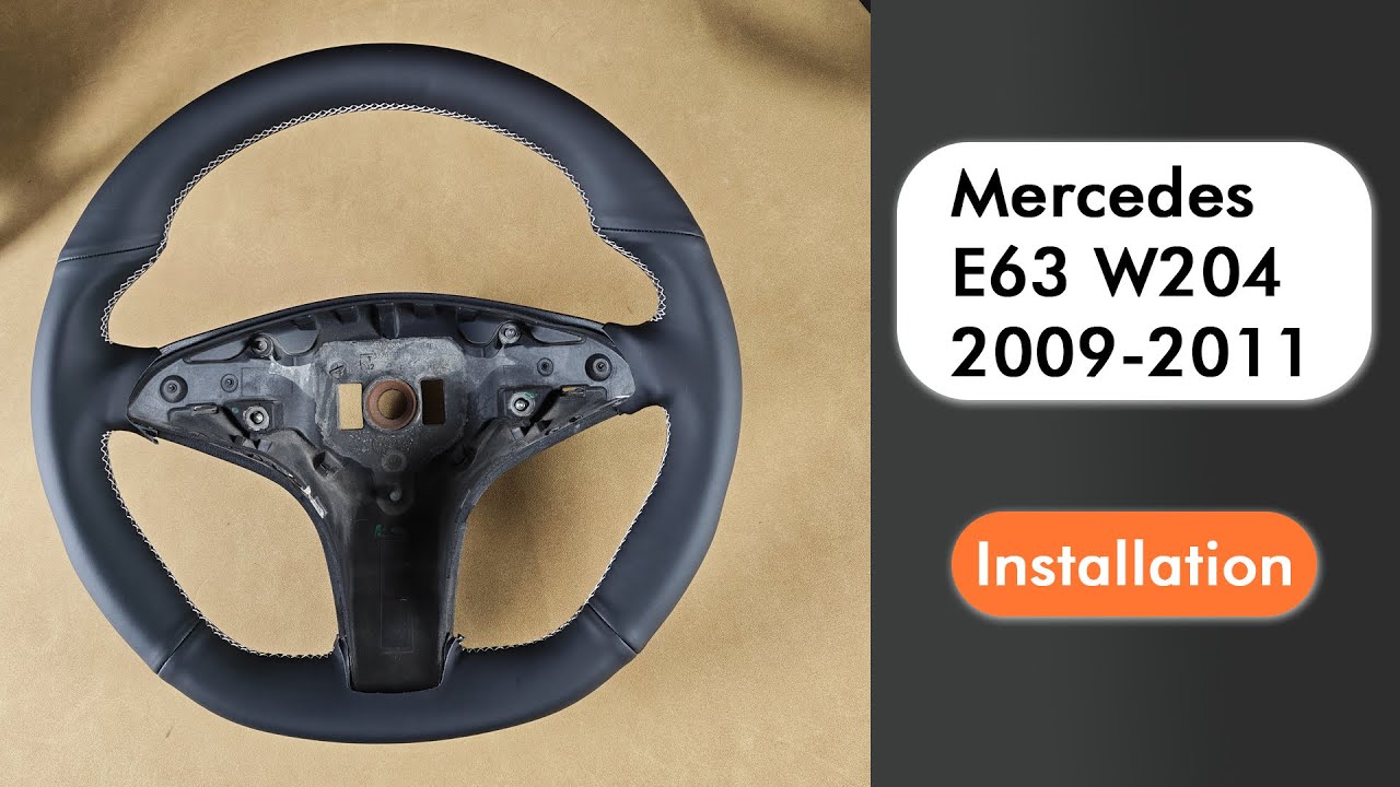 Steering Wheel Cover for Mercedes C63 W204 AMG E63 W212 2009-2011