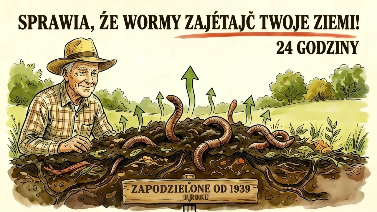 Ta formuła za 2 dolary sprawia, że dżdżownice zalewają twoją glebę w 24 godziny &mdash; ukryta od 1939