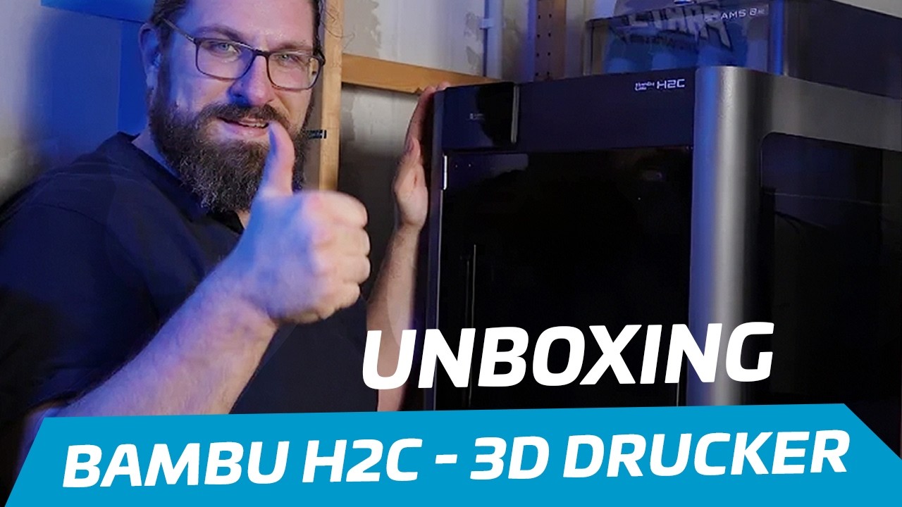 Hinter den Kulissen: So produzieren wir ab sofort! (Bambulab H2C 3D-Drucker Unboxing)
