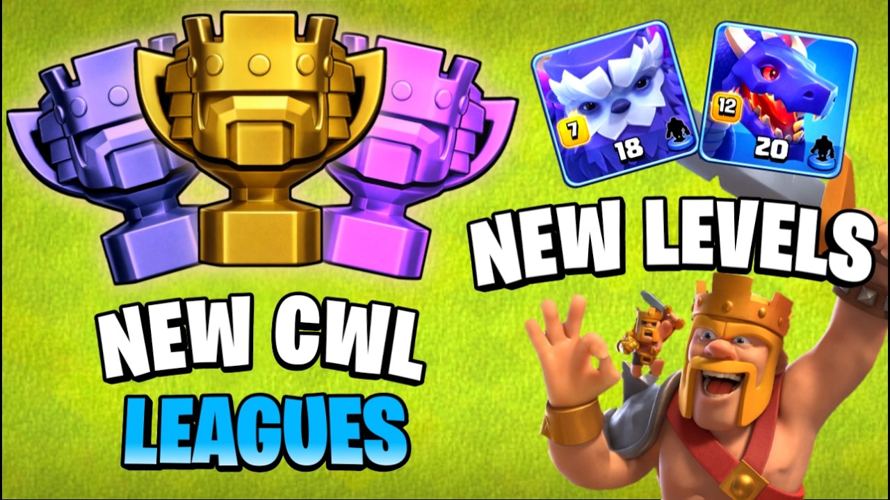 Clash of clans new update coming new cwl  leagues and troop levels coming| coc new update 2026