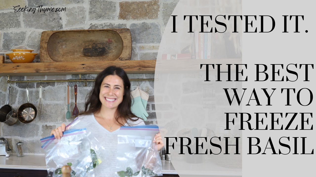 Freezing Fresh Basil: 4 Methods Tested, 2 Winners 🌿