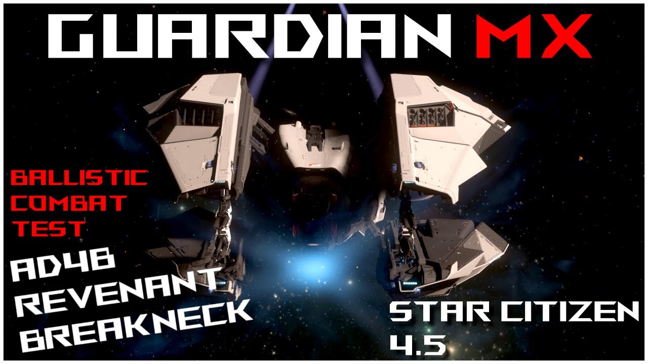 Mirai Guardian MX - Which Ballistic Gatlings Perform The Best - Star Citizen 4.5 [4K]