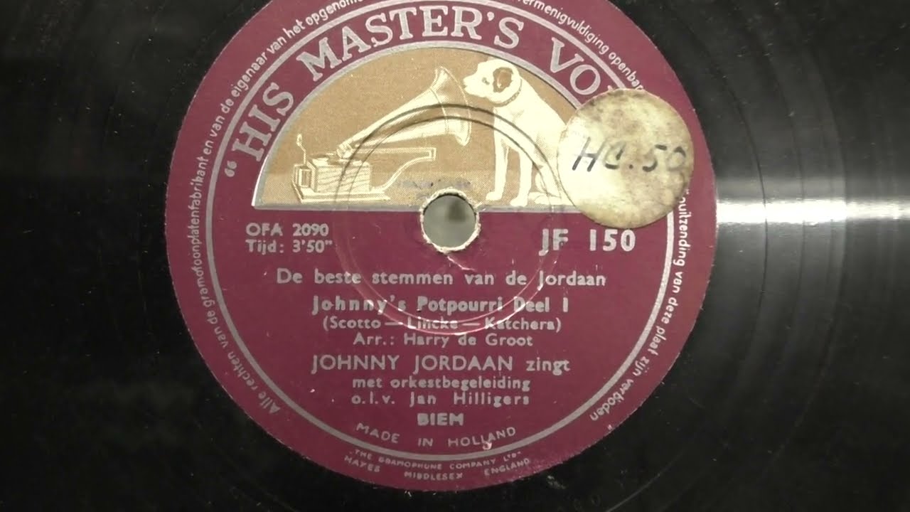 Johnny Jordaan: Johnny's eerste potpourri. Deel 1. (1955).