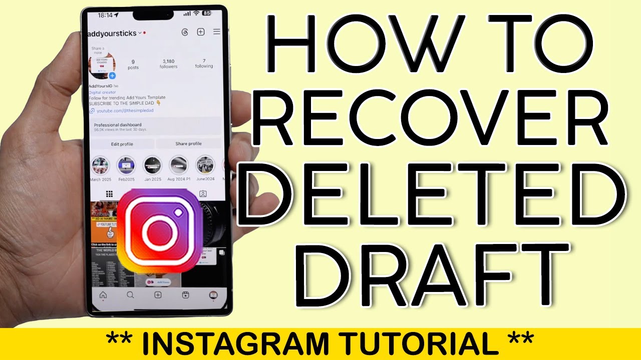 How to Recover Deleted Drafts on Instagram | Recover Deleted Reels on Instagram 2025