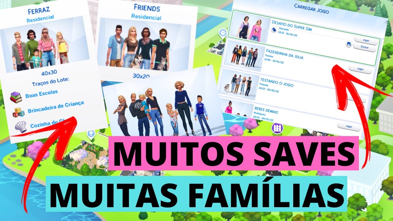 🤷 COMO TER MAIS DE UMA FAMÍLIA NO THE SIMS 4? COMO CRIAR UM NOVO JOGO, UM NOVO SAVE?