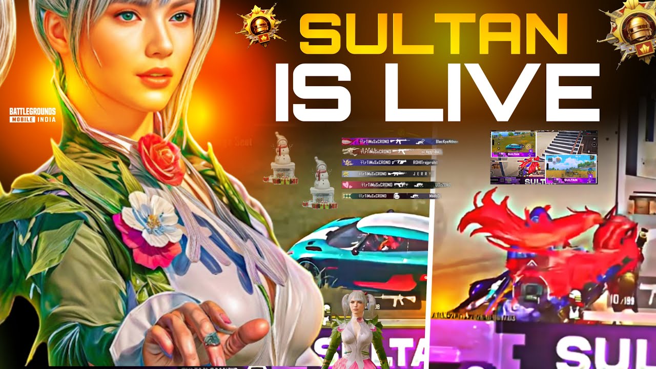 SERIOUS RANK PUSH👀 ?| ULTIMATE PUSH🦍❤️ | SULTAN GAMING IS LIVE !! #bgmi
