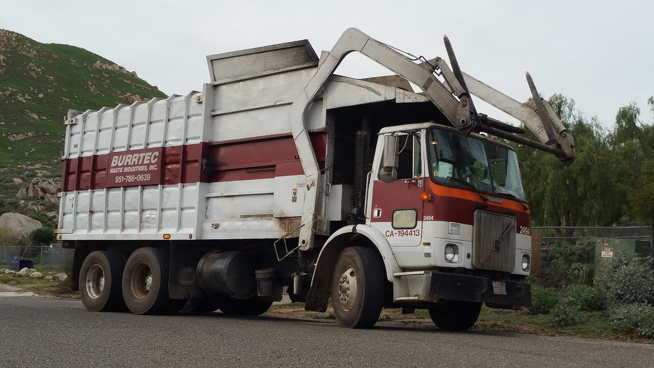 1995 Whitegmc / Maxon Eagle Front Loader ~ Burrtec Waste & Recycling