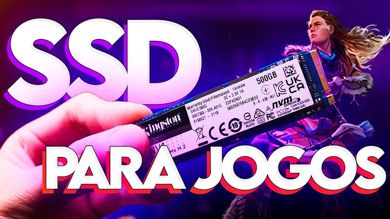 Comprei um SSD só para JOGOS pro meu notebook! SSD NVMe Kingston NV1