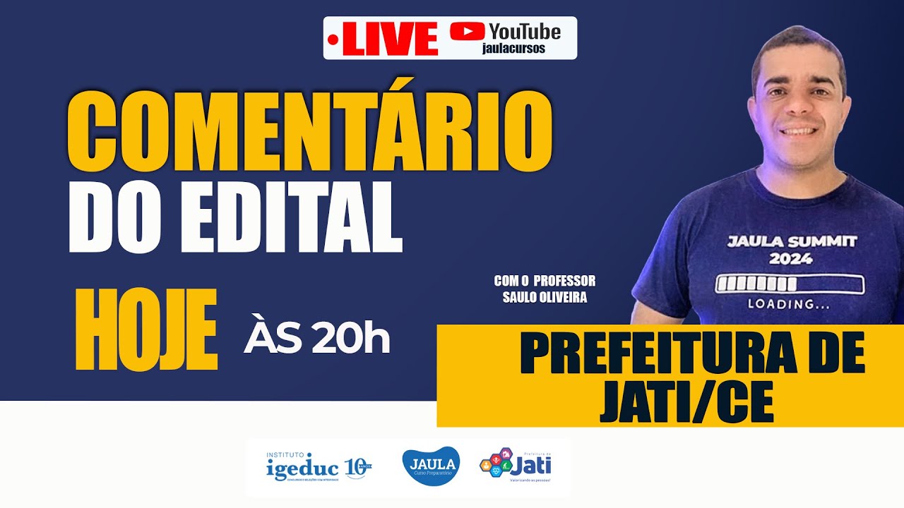 COMENTÁRIO DO EDITAL - PREFEITURA DE JATI CE