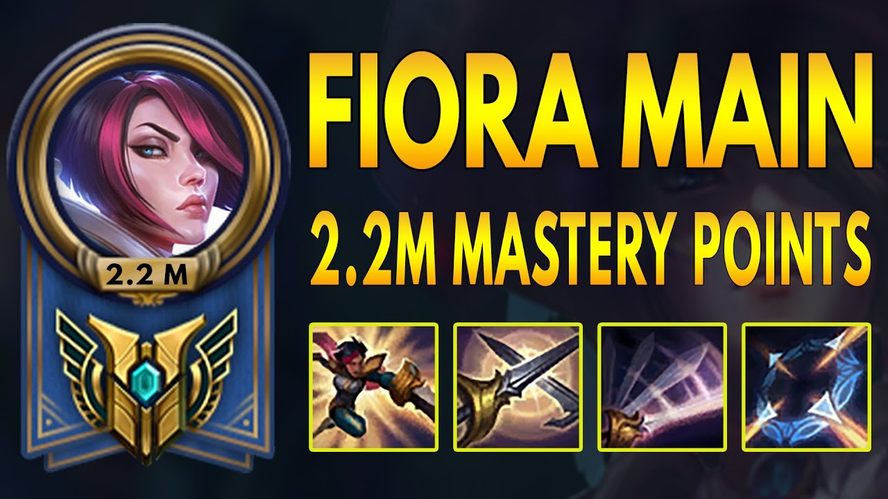 FIORA MONTAGE - 2.2 MILLION MASTERY POINTS - FIORA BEST PLAYS - FIORA MAIN