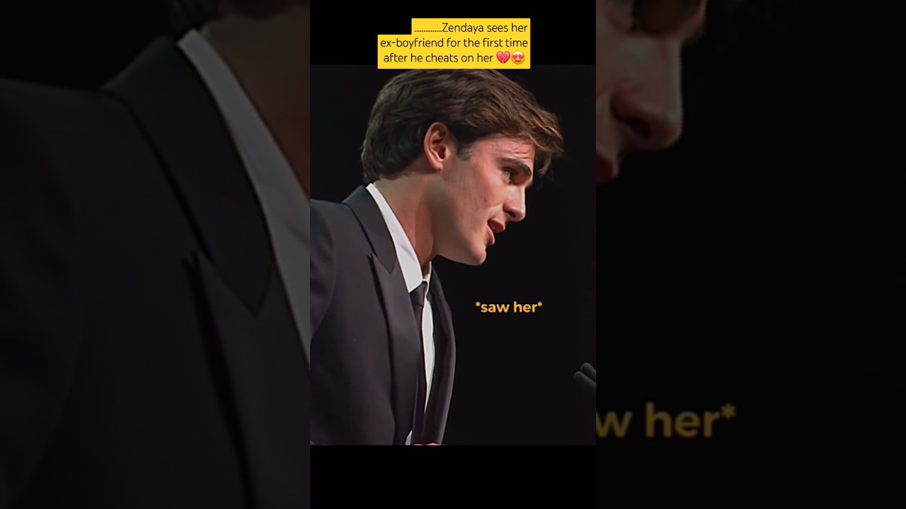 Zendaya's reaction 😍 #zendaya #jacobelordi #love #shortsfeed #youtubeshorts #viralvideo