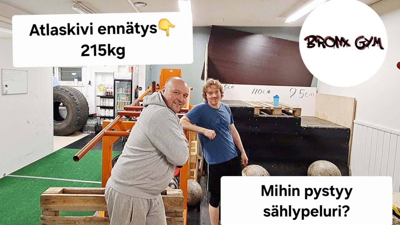 Sählypelurin Atlaskivi maksimit | 215kg kiven nostaja pelastaa treenin Bronx Gymillä